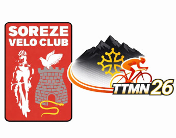 Logo avec blason rouge, croix occitane et TTMN26